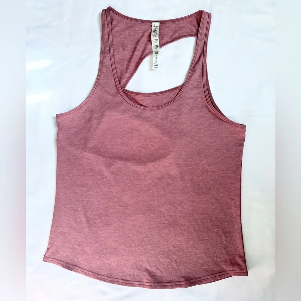 Alo Yoga Dalia Tank - Plum Heather - S - Picture 6 of 11